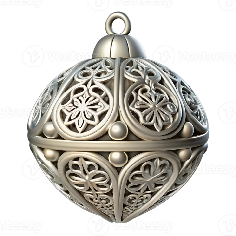 serene minimalist Silver Filigree Pendant Detailed Design Transparent genuine png