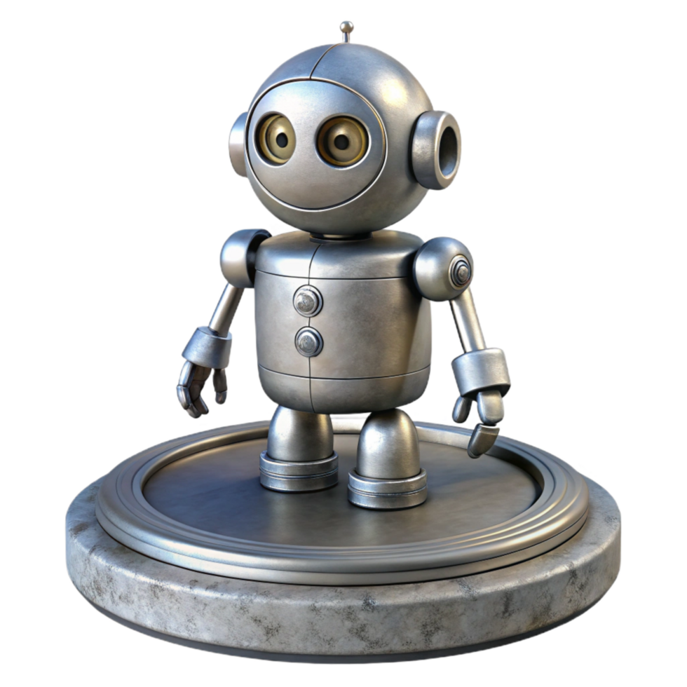 dramatic rustic Silver Robotic Platform with Sensors Cutout original png