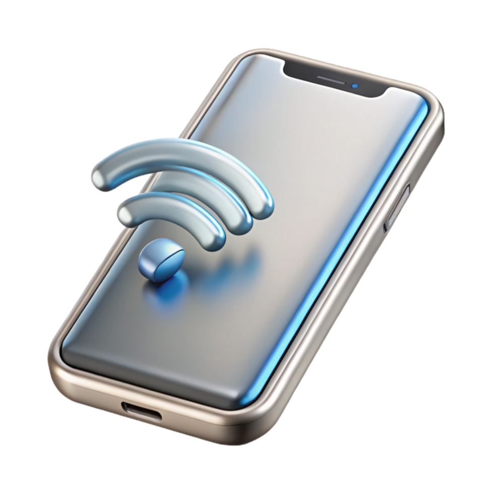 magnificent contemporary Silver Smartphone with Wireless Charging Capability Isolated genuine png