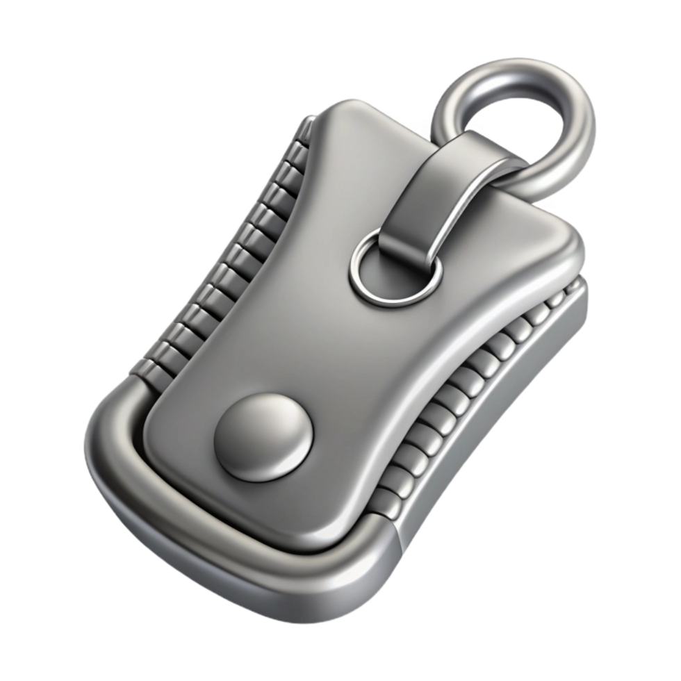magnificent traditional Silver Zipper Pull Tab Closeup Transparent high resolution png