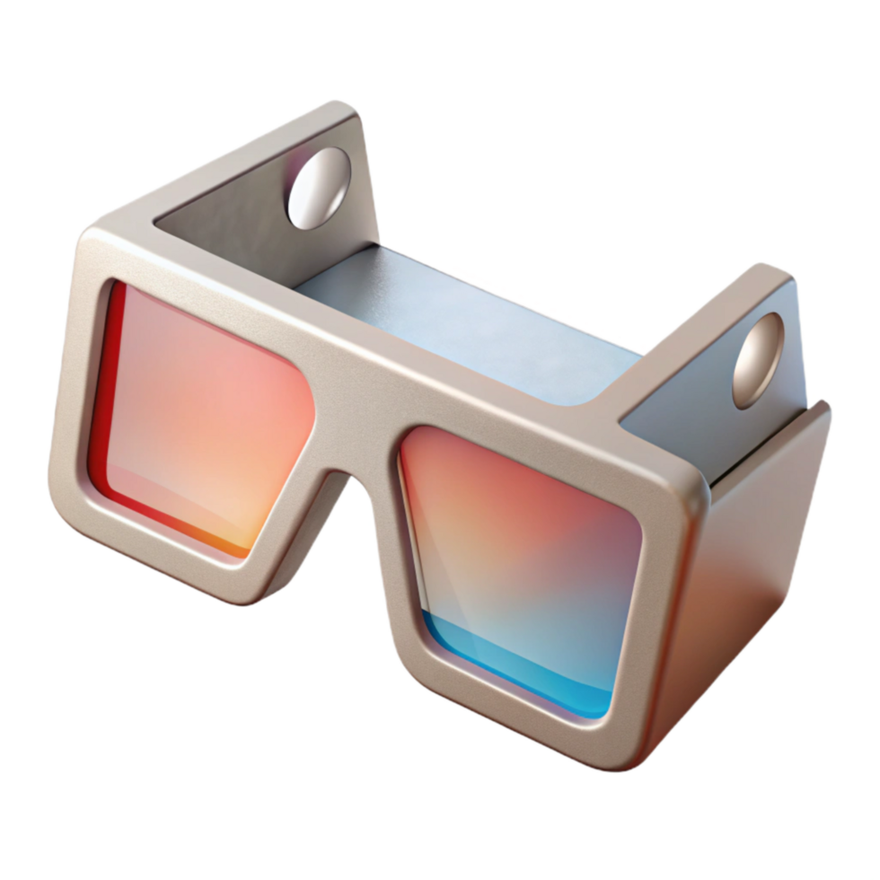 serene contemporary Simple Ar Glasses with Minimalist Design Transparent authentic png