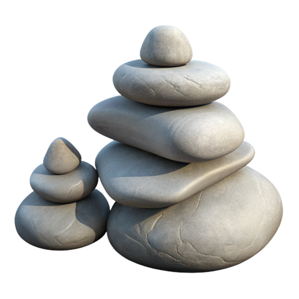 magnificent minimalist Simple Cairn Stones Pile Rustic Style Cutout high resolution png