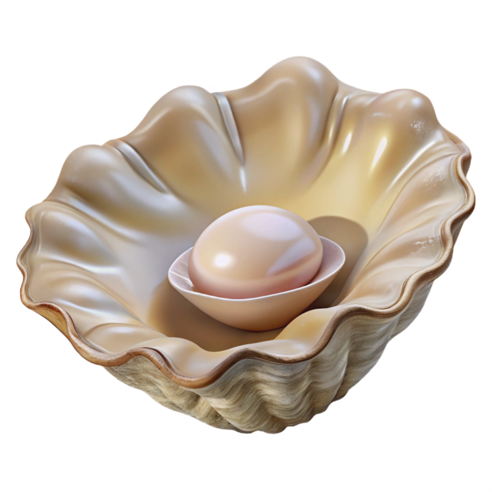 wonderful modern Single Oyster Shell Cutout Transparent Background png