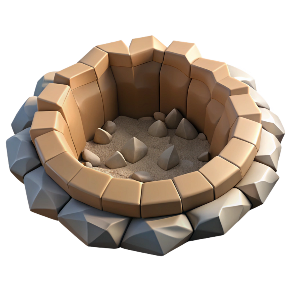 dramatic modern Sinkhole Ground Collapse Circular Shape Isolated high resolution png