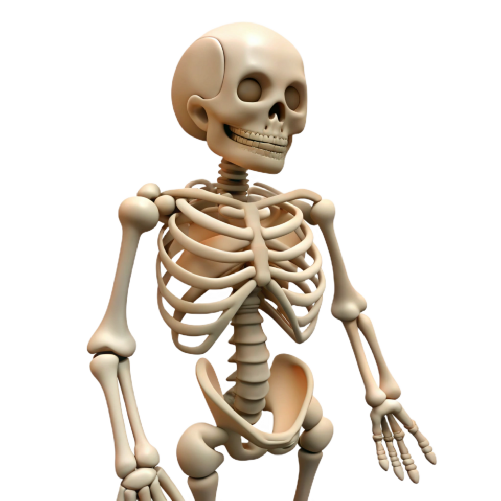 vibrant classic Skeleton Bones Structure Isolated png