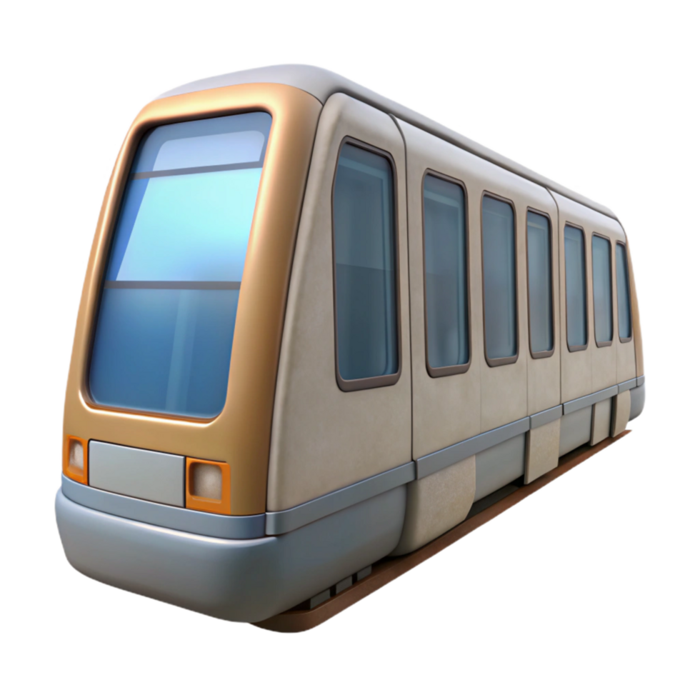 extraordinary creative Skytrain Side View Cutout with Transparent Background detailed png