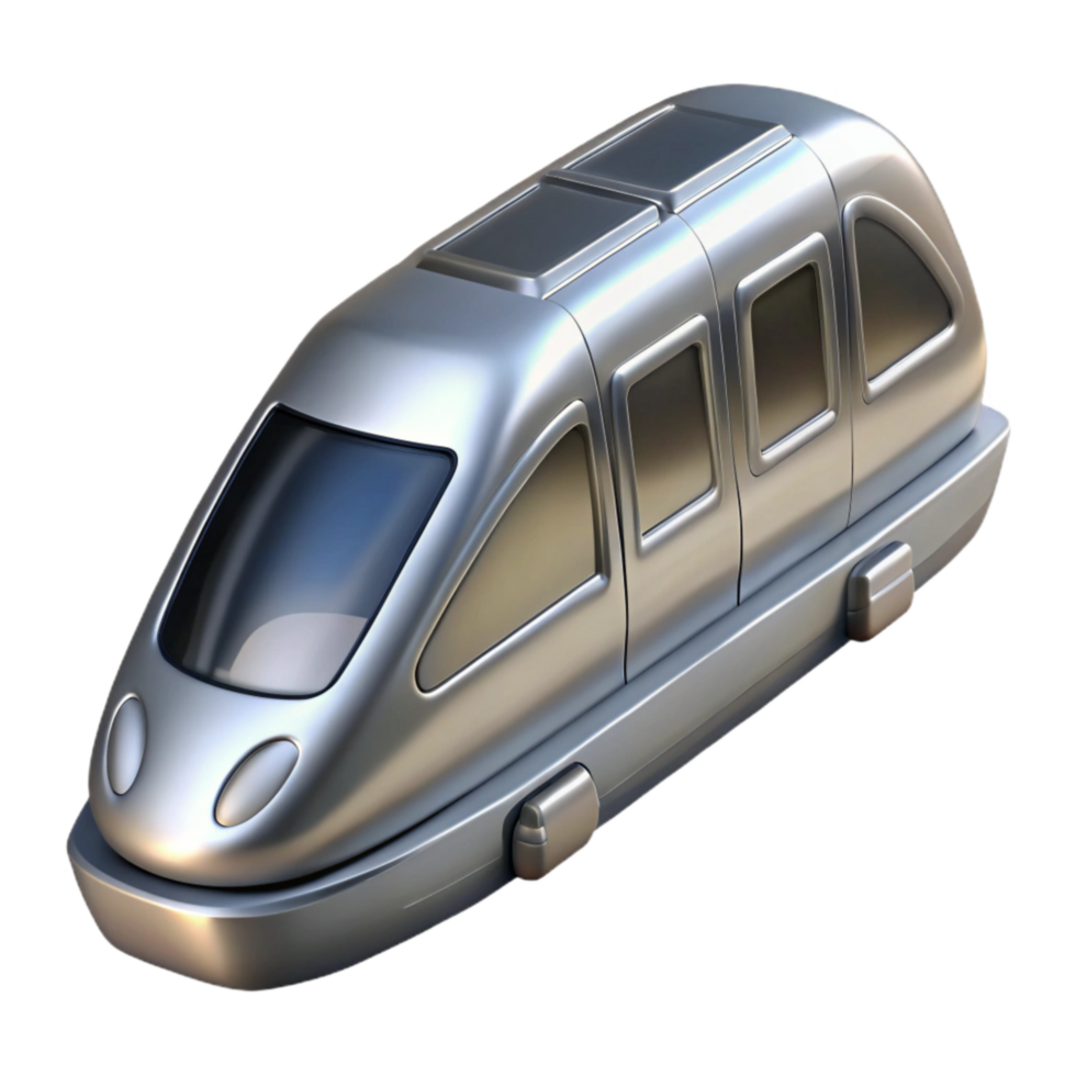 stunning abstract Sleek Silver Monorail Cutout on Transparent Background exclusive png