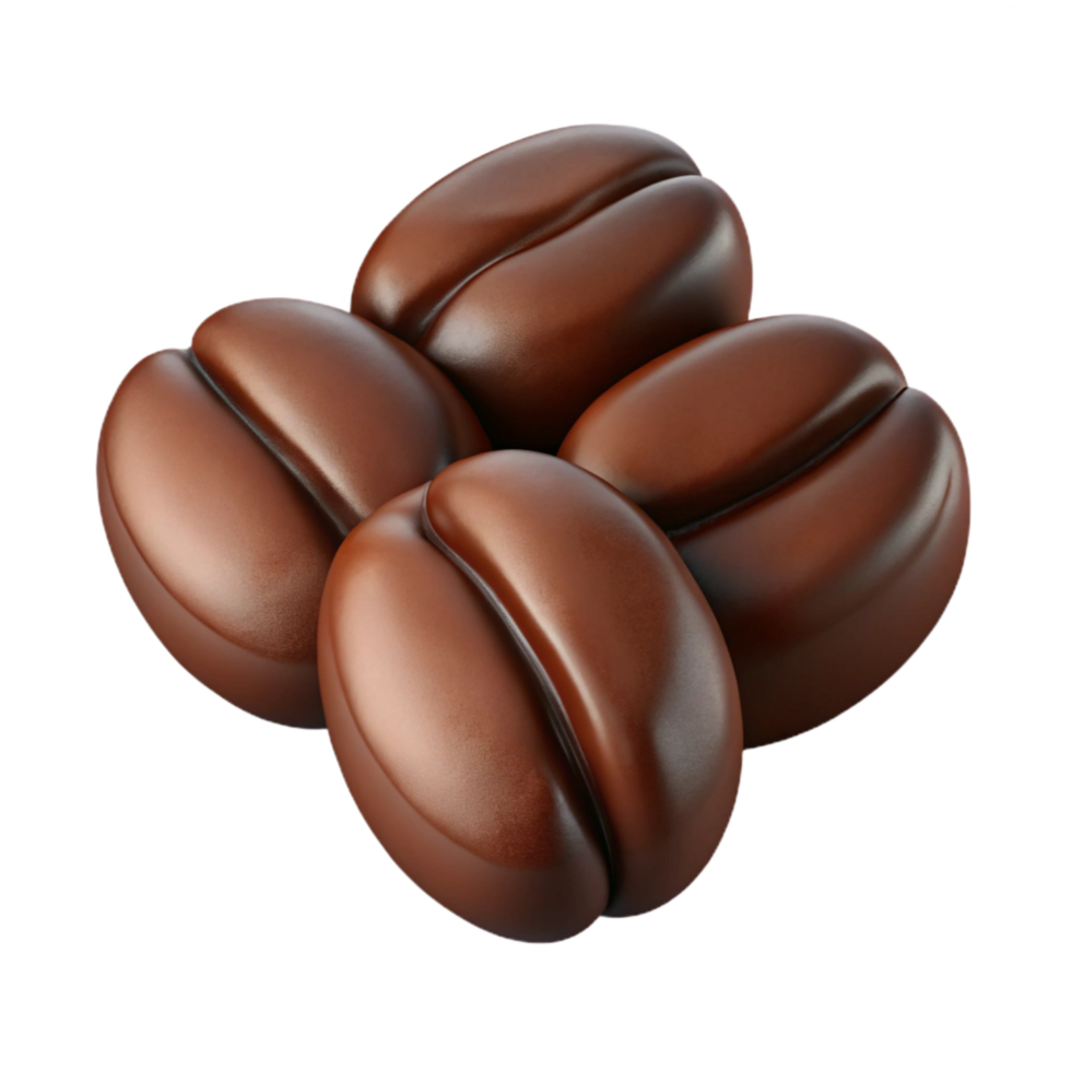 magnificent modern Small Batch Coffee Beans Dark Roast Isolated high quality png