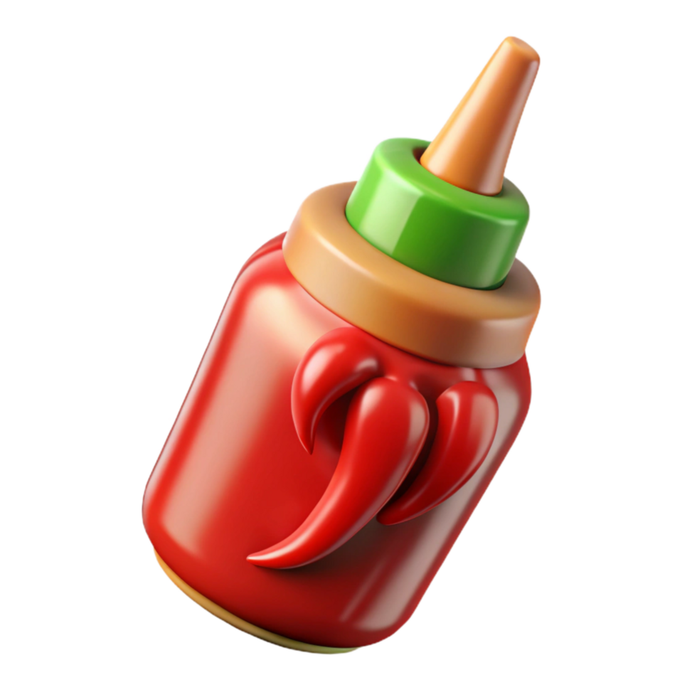 impressive minimalist Small Batch Hot Sauce Bottle with Flames Cutout original png