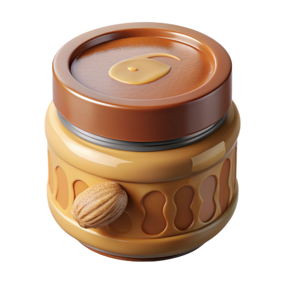 extraordinary classic Small Batch Peanut Butter Jar with Lid Cutout png