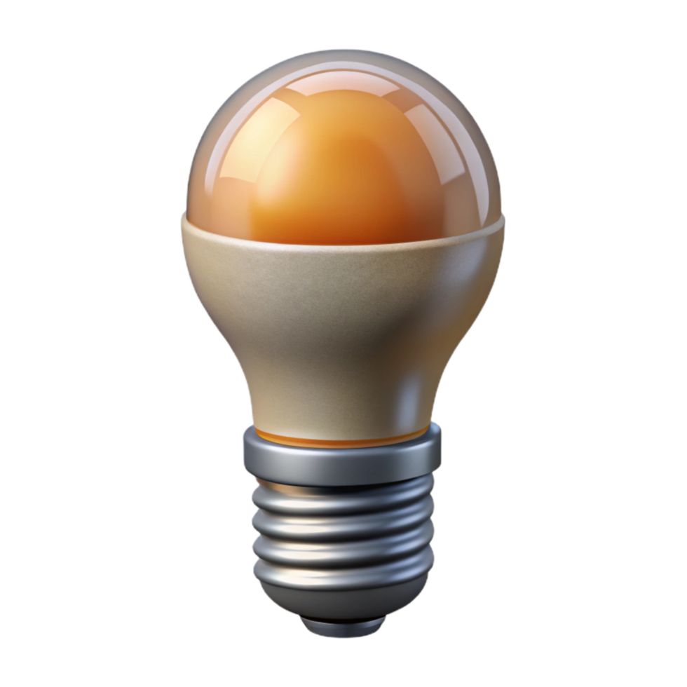 elegant vintage Smart Bulb with Dimmable Light Isolated high resolution png