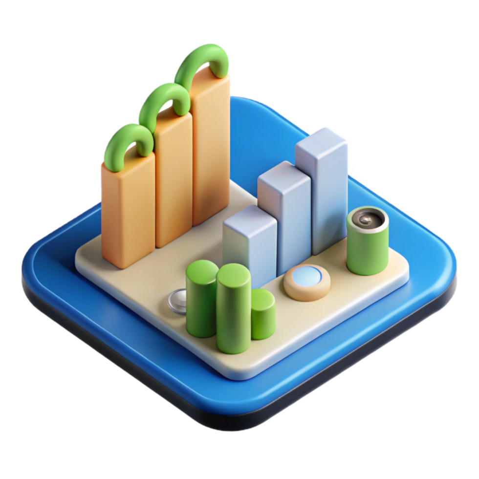 elegant contemporary Smart City Data Analytics Chart Isolated genuine png