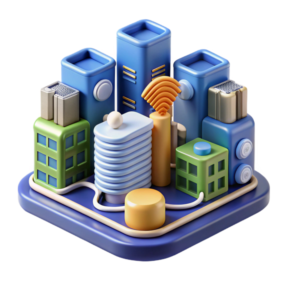 impressive rustic Smart City Data Management Icon Cutout exclusive png