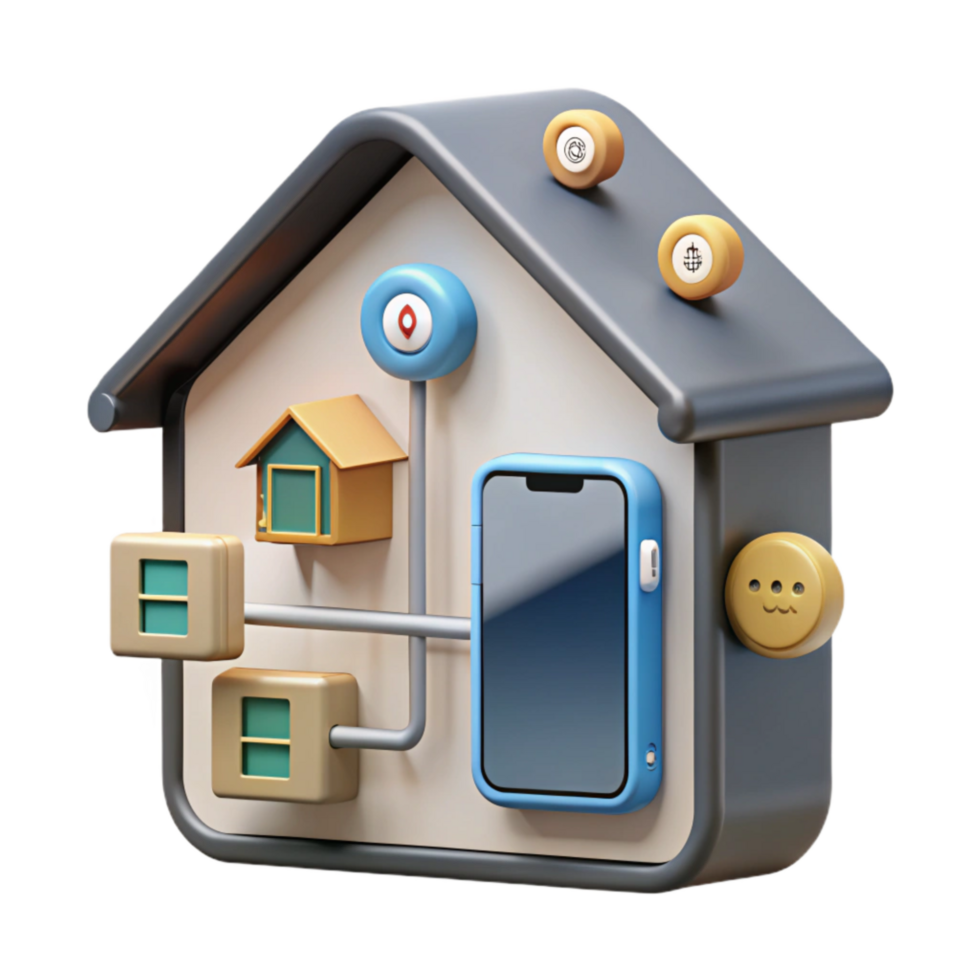 serene classic Smart Home Automation System Diagram Cutout high resolution png