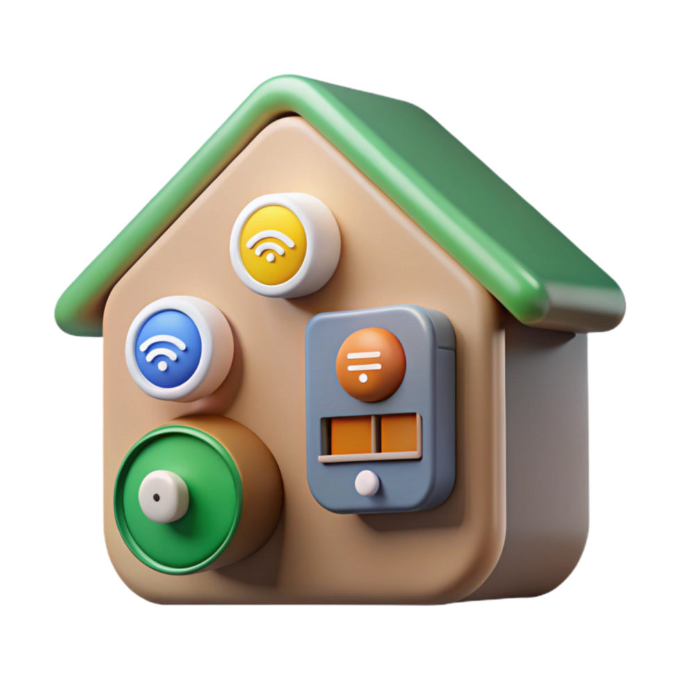 wonderful artistic Smart Home Energy Management System Interface Isolated authentic png