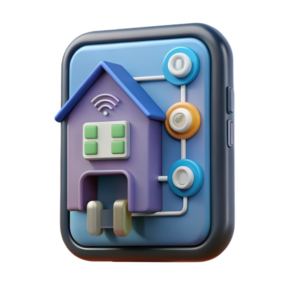 beautiful traditional Smart Home Technology Interface Cutout original png