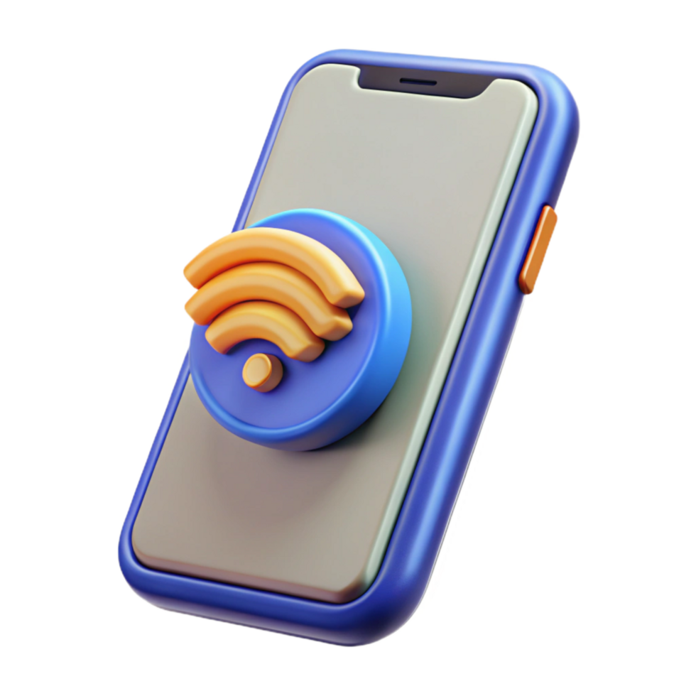impressive modern Smartphone with Wireless Charging Isolated Element genuine png