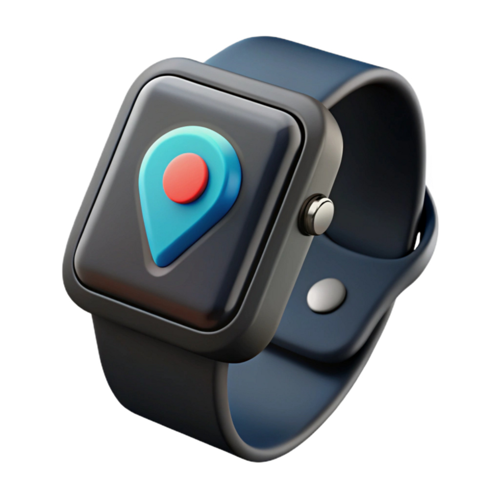 beautiful minimalist Smartwatch with Fitness Tracker App Transparent Background authentic png