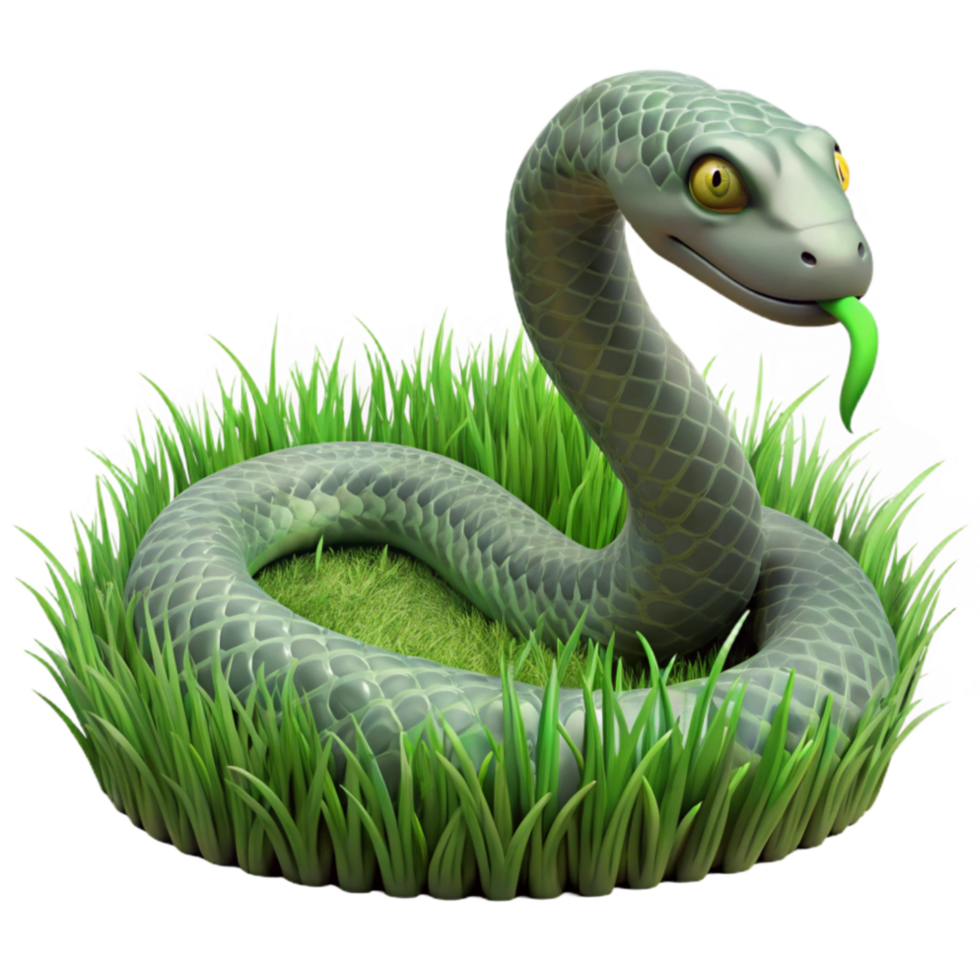 wonderful traditional Snake Slithering Through Grass Isolated Element professional png