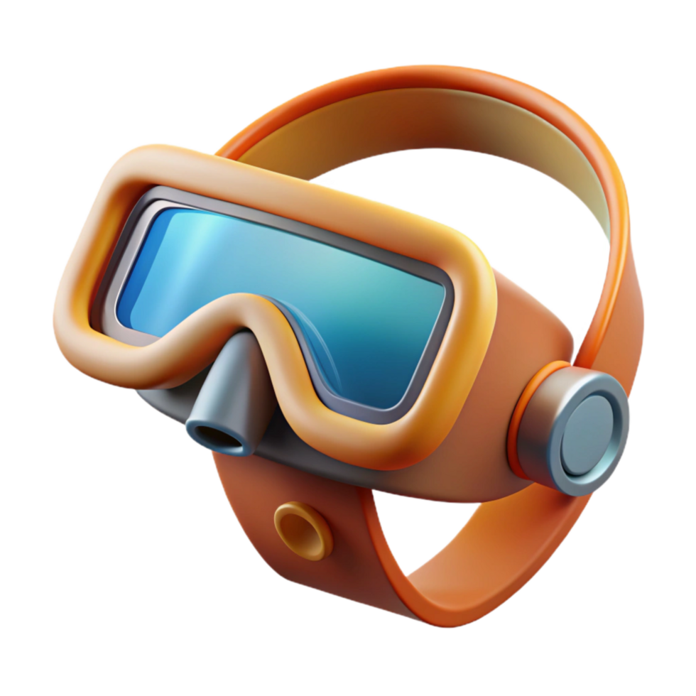 impressive classic Snorkeling Mask Strap Adjustable Isolated genuine png