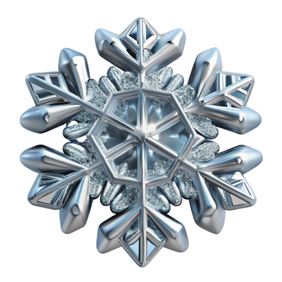 elegant creative Snowflake Crystal Structure Intricate Transparent Element genuine png