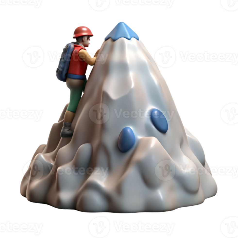 vibrant rustic Snowy Mountain Peak with Clear Sky Transparent high resolution png