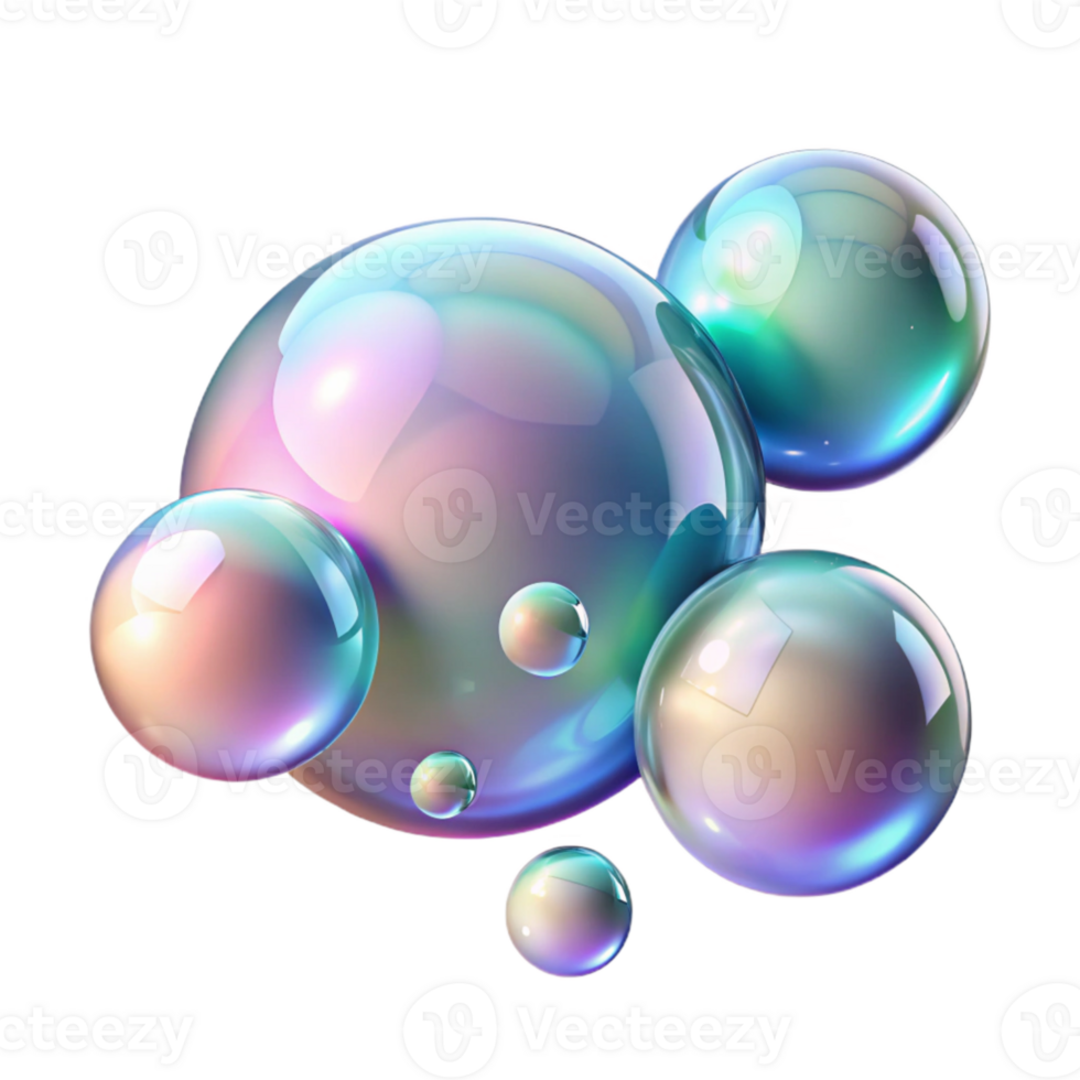 extraordinary contemporary Soap Bubbles Floating Transparent Element premium png