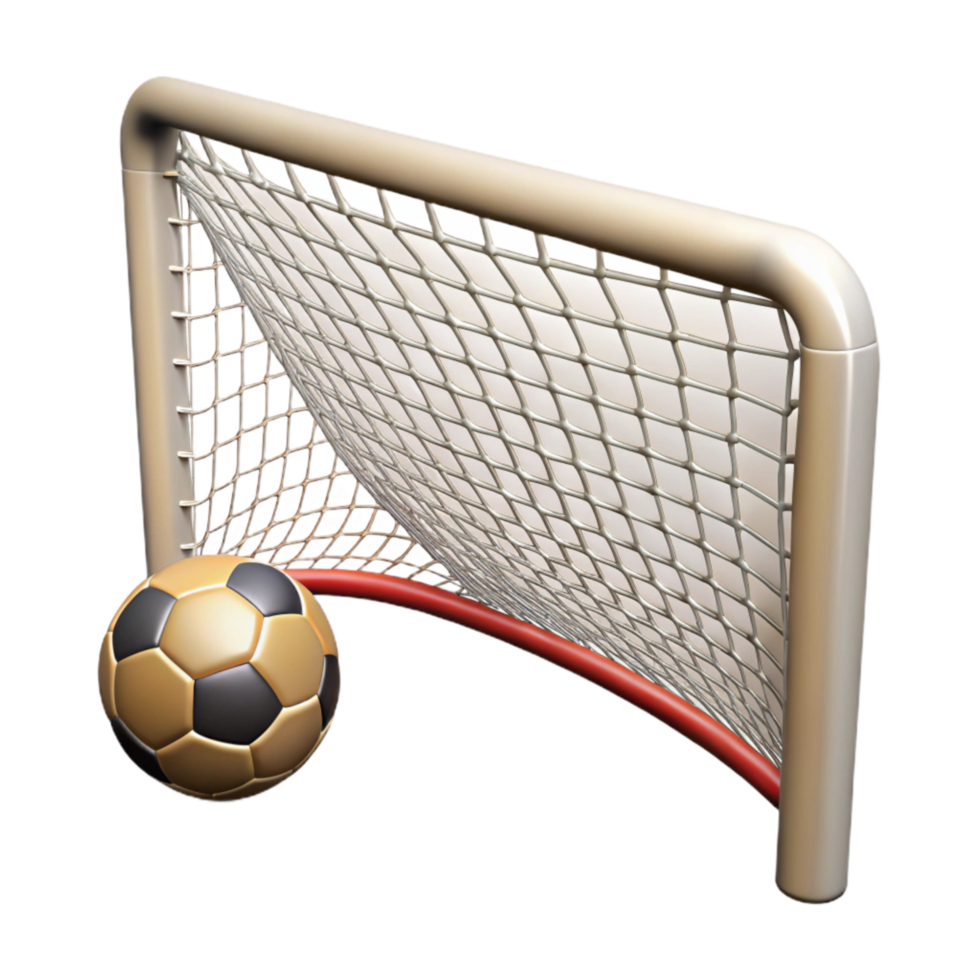 dramatic creative Soccer Goal Net Close Up Transparent Background high resolution png