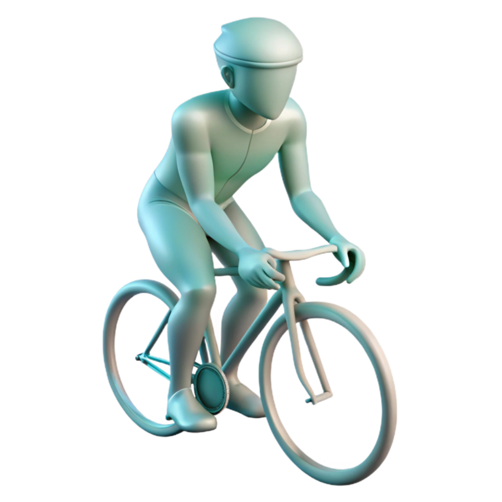 impressive modern Soft Light Cyclist Silhouette Transparent Background authentic png