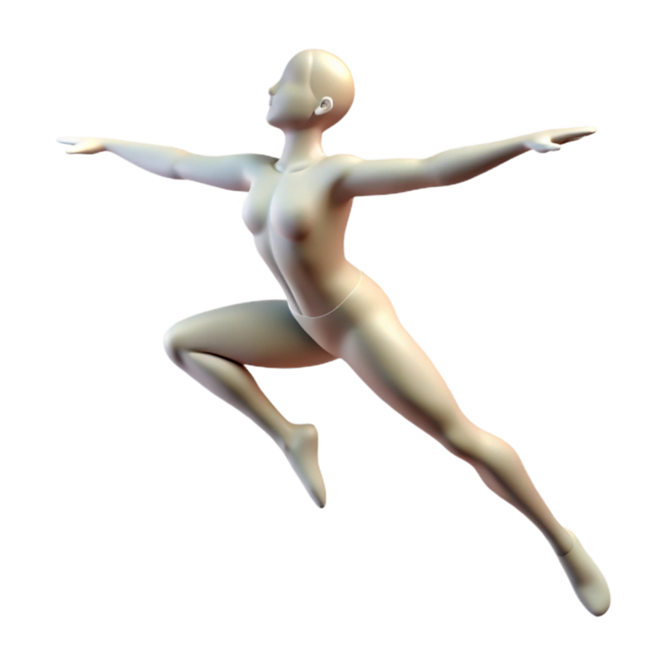 stunning modern Soft Light Gymnast Silhouette Transparent Background genuine png