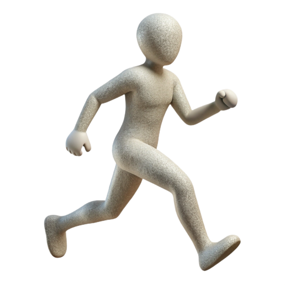 wonderful creative Soft Light Runner Silhouette Isolated high resolution png
