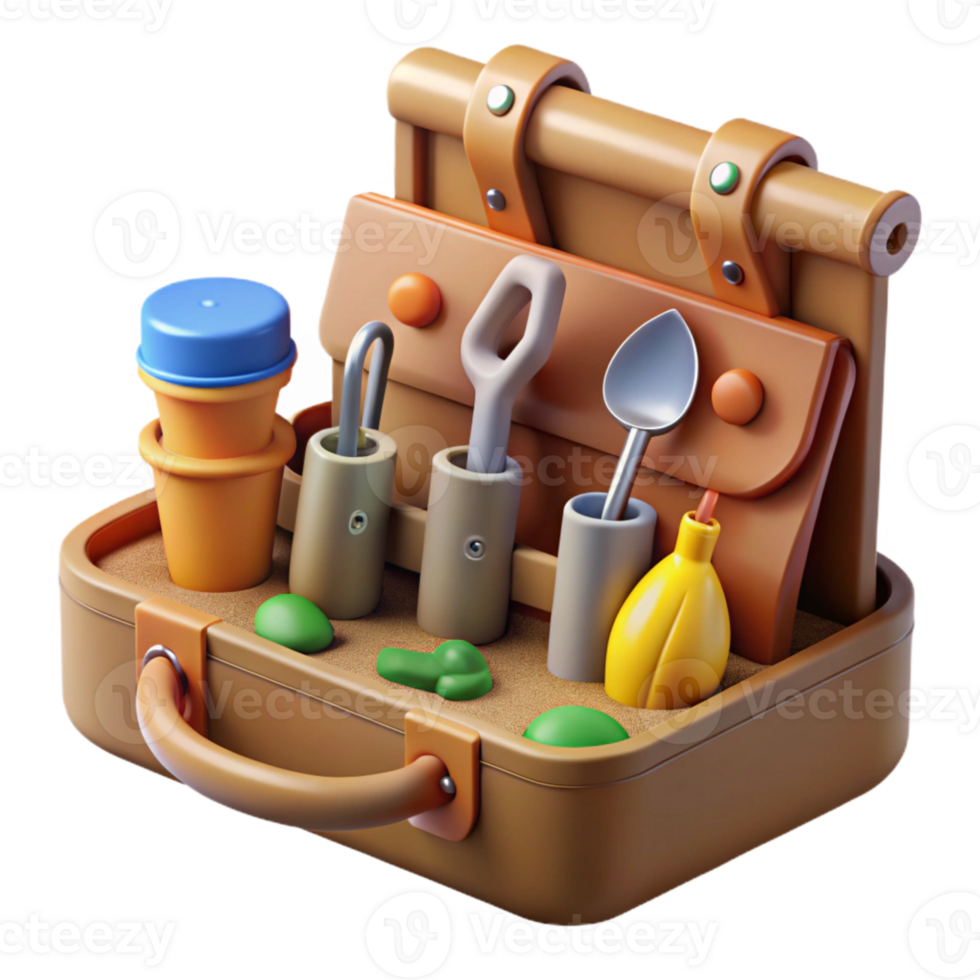 extraordinary abstract Soil Analysis Kit with Tools Isolated authentic png