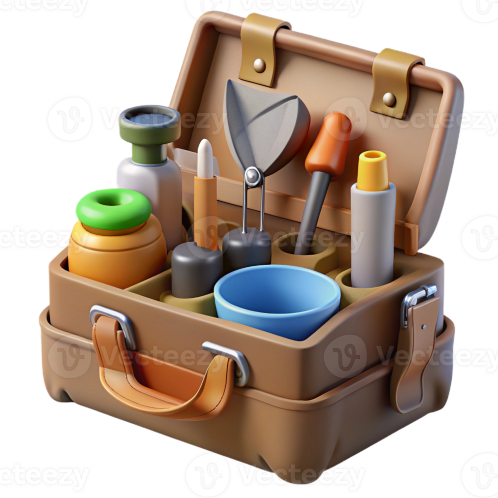 extraordinary contemporary Soil Analysis Kit with Tools Isolated premium png