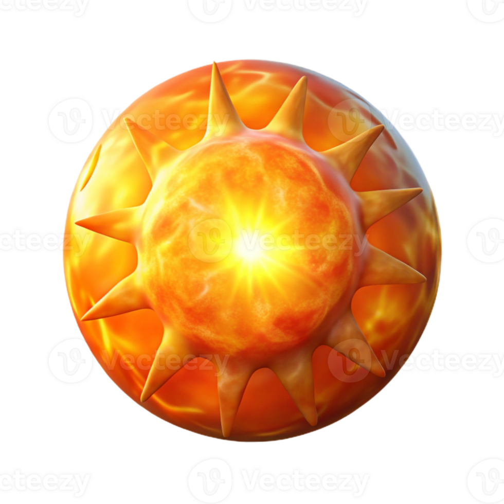 beautiful abstract Solar Flare Eruption Bright Light and Energy Isolated Element high resolution png