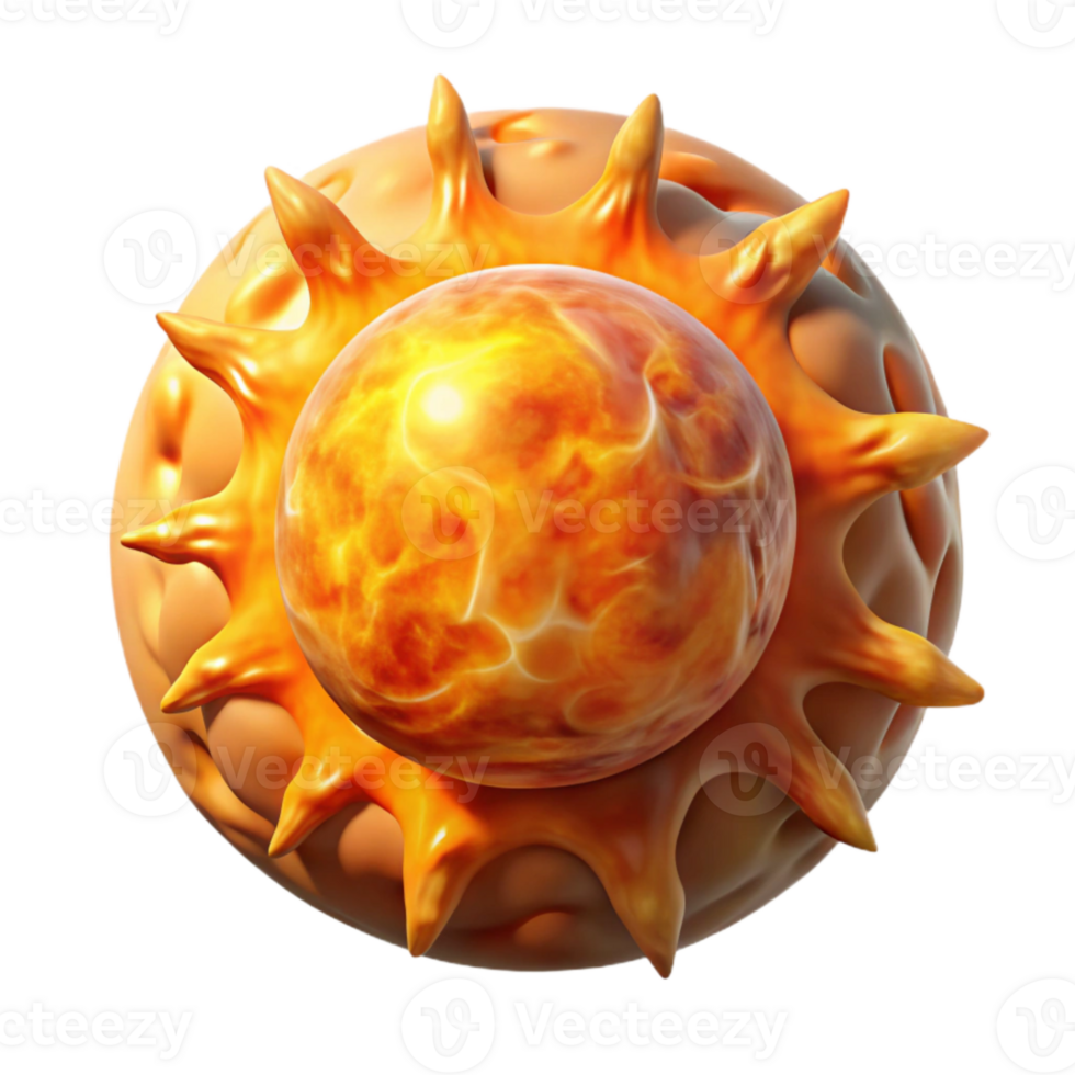 elegant creative Solar Flare Eruption Dynamic Illustration Transparent Background authentic png