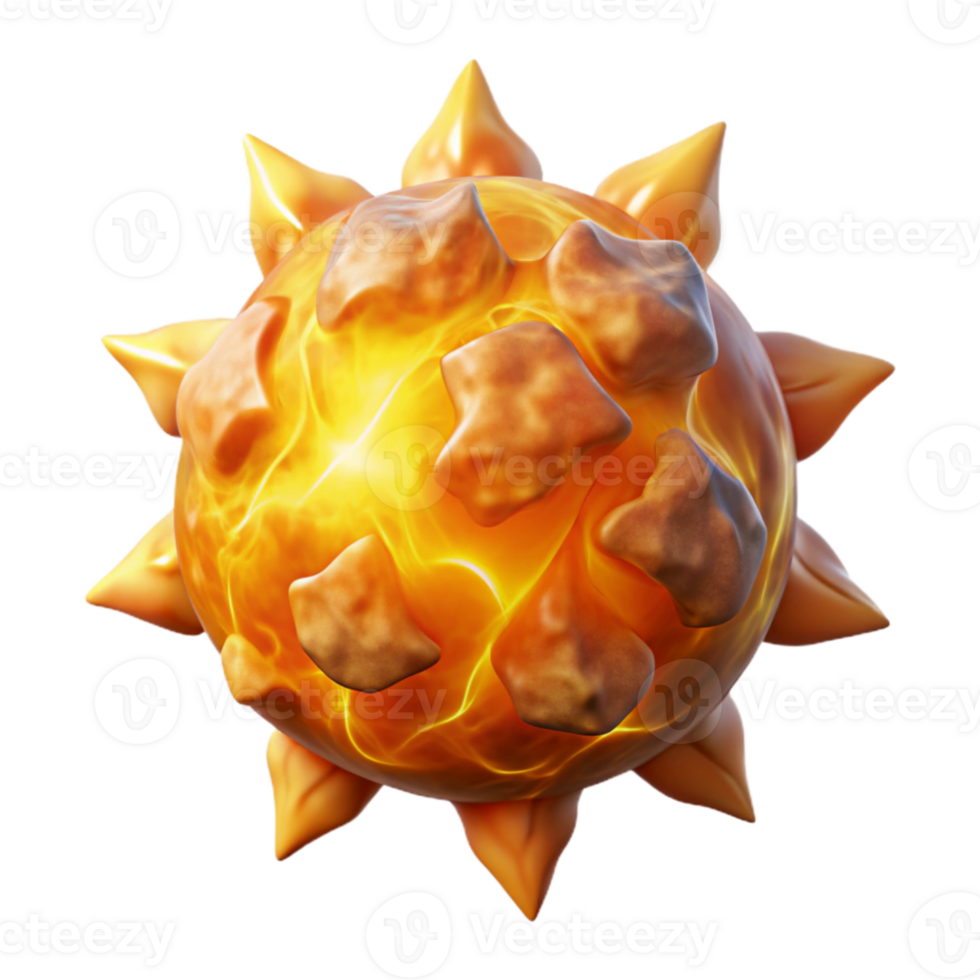 elegant rustic Solar Flare Eruption Dynamic Illustration Transparent Background professional png
