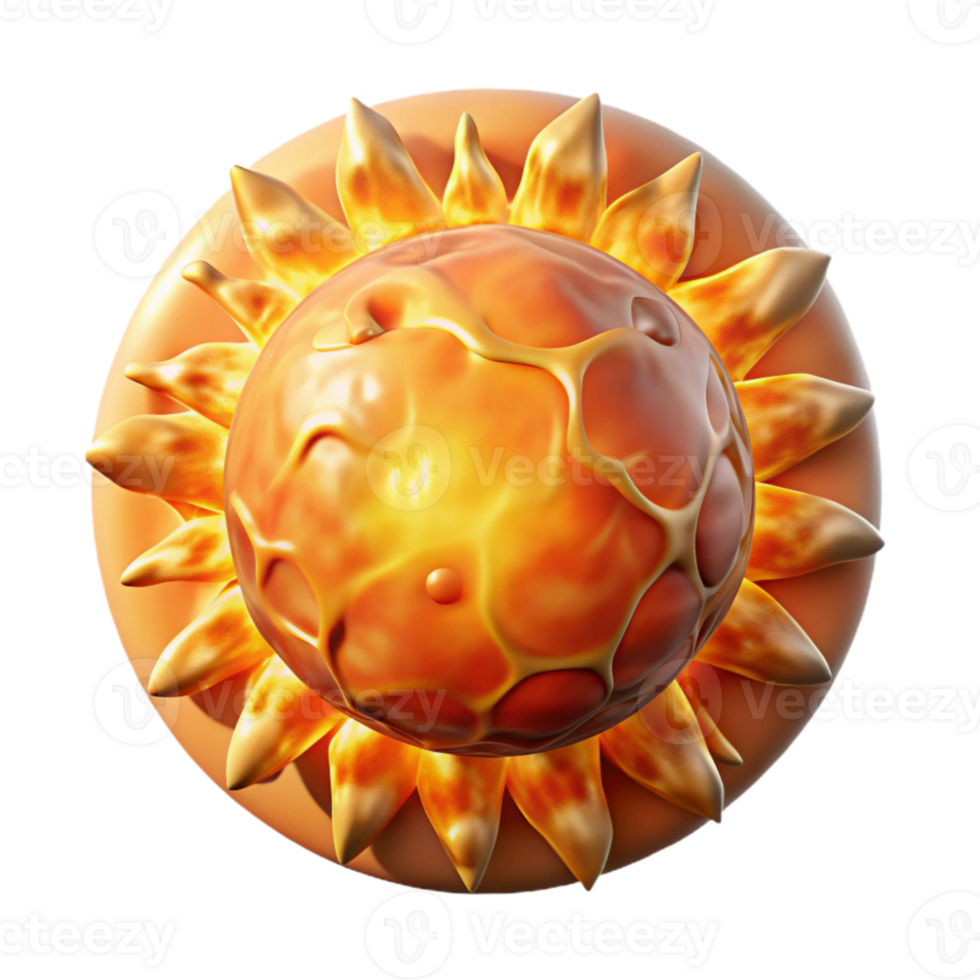 dramatic vintage Solar Flare Eruption Dynamic Illustration Transparent Background png