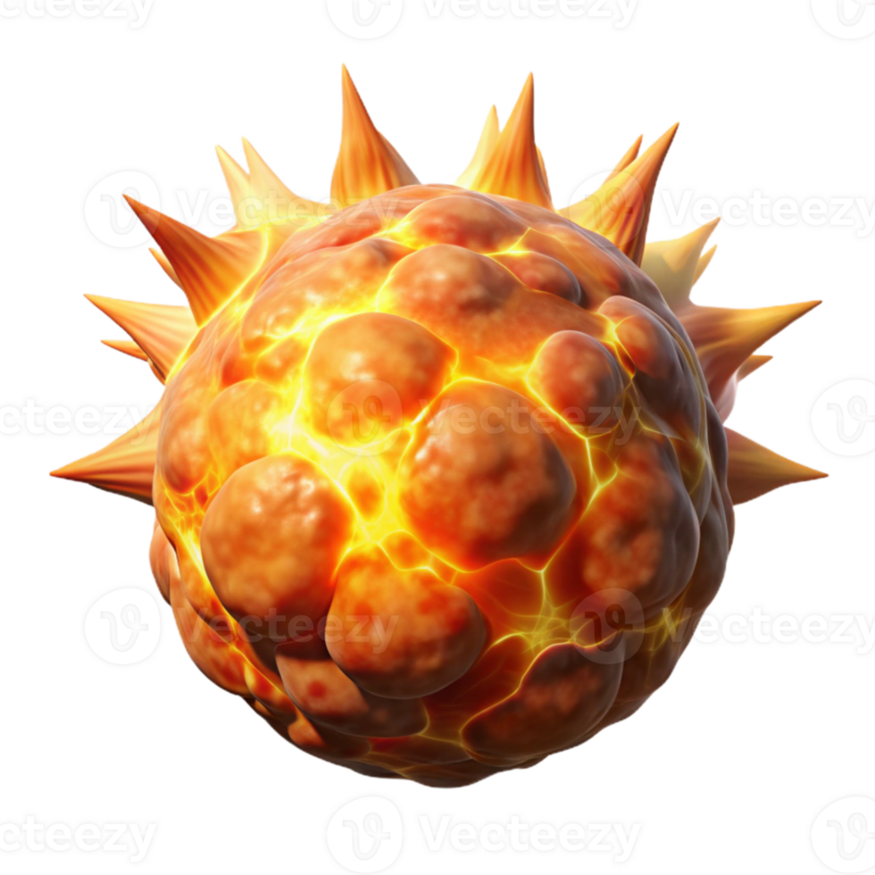 impressive classic Solar Flare Eruption with Plasma Jets Isolated Element original png