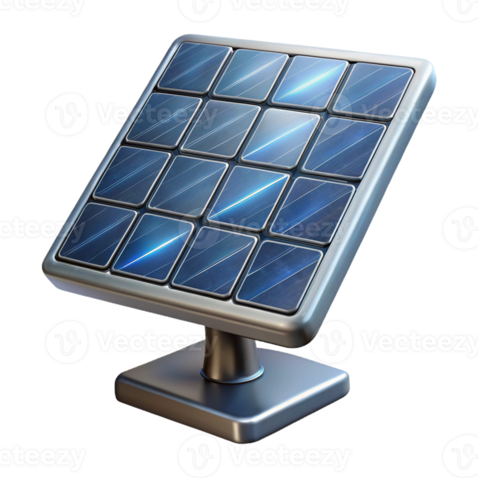 magnificent rustic Solar Panel Array Side View Transparent Element authentic png
