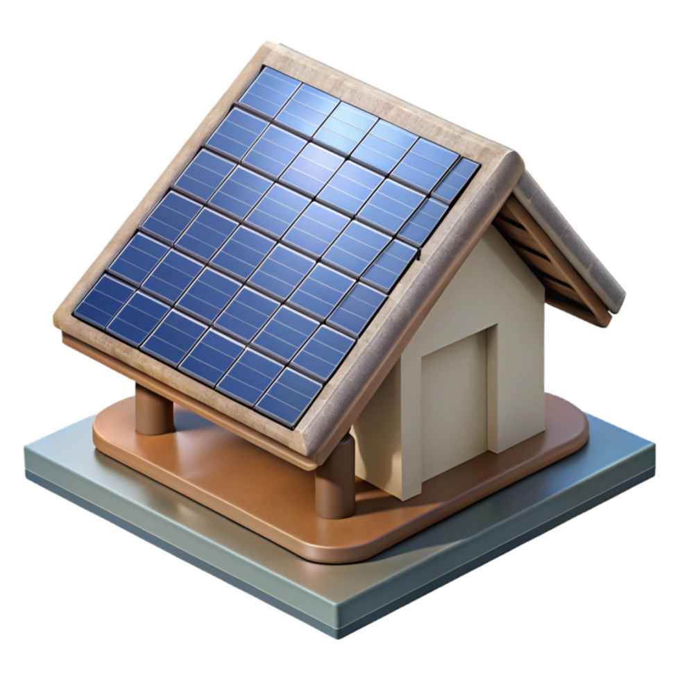 extraordinary modern Solar Panel Installation on Roof Transparent Background original png