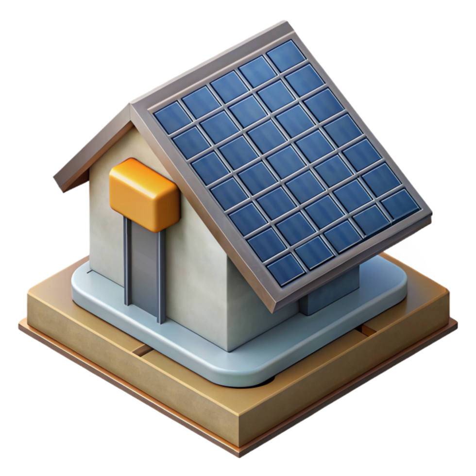magnificent rustic Solar Panel Installation Rooftop View Isolated genuine png