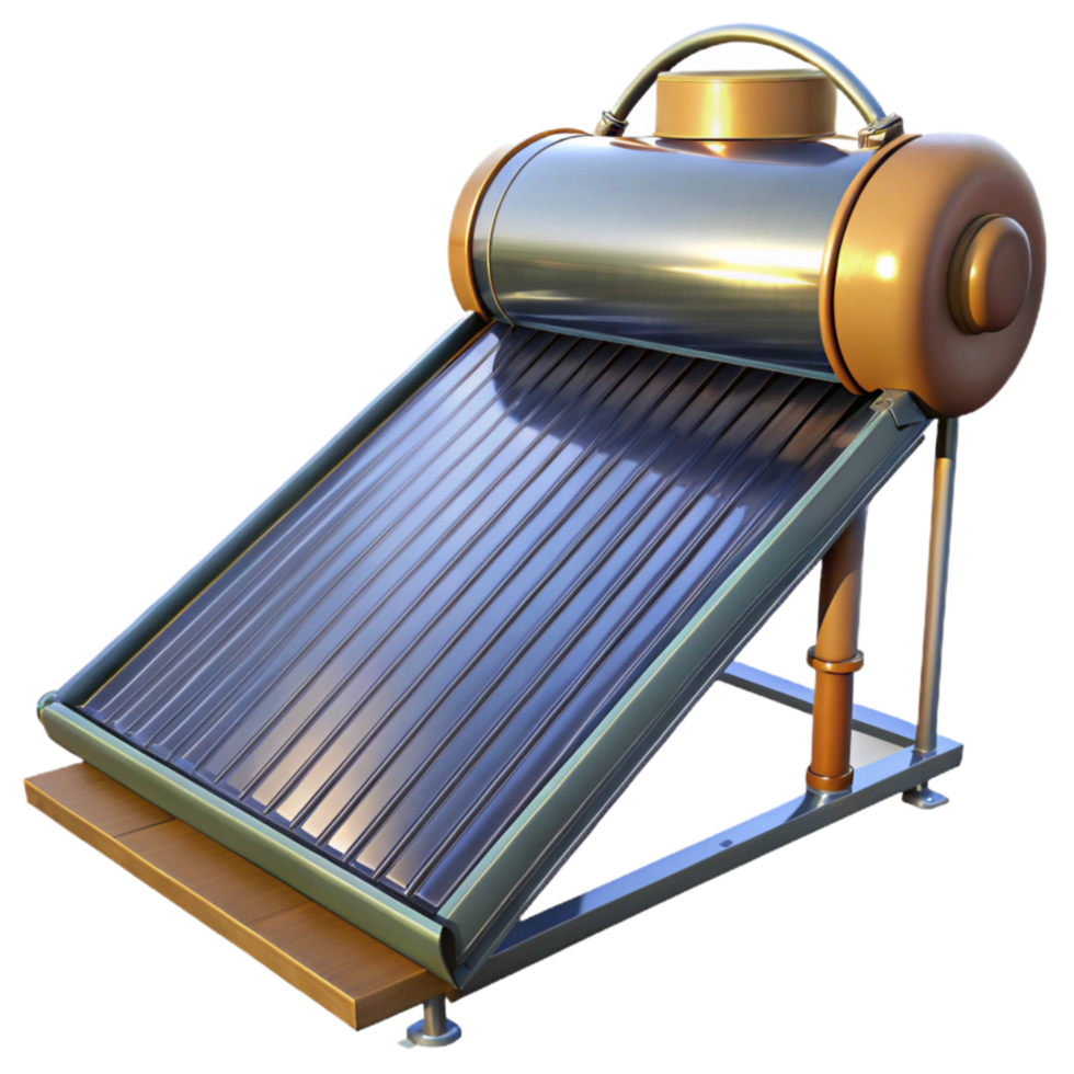 vibrant abstract Solar Powered Water Heating System Transparent Background genuine png