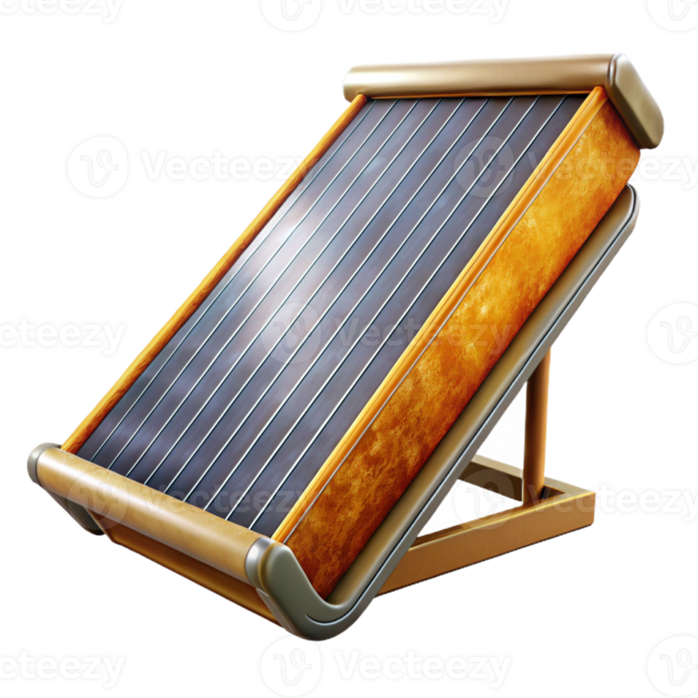 serene abstract Solar Thermal Panel Close Up Cutout original png