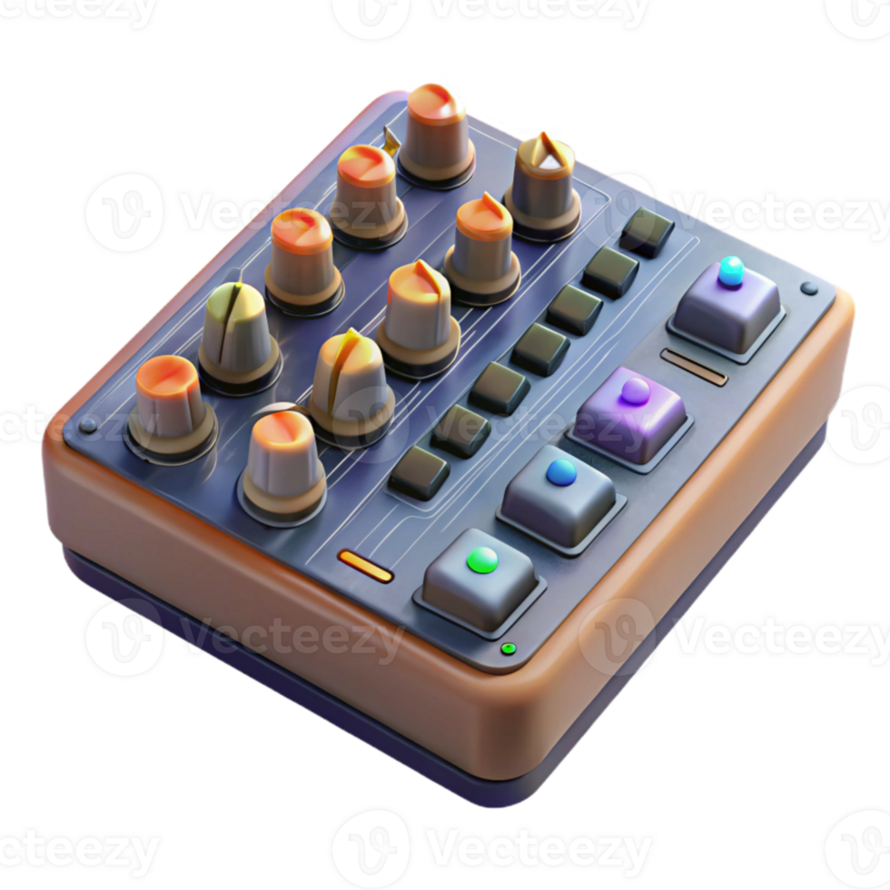 magnificent traditional Soundboard Faders and Knobs Cutout Transparent Background high resolution png
