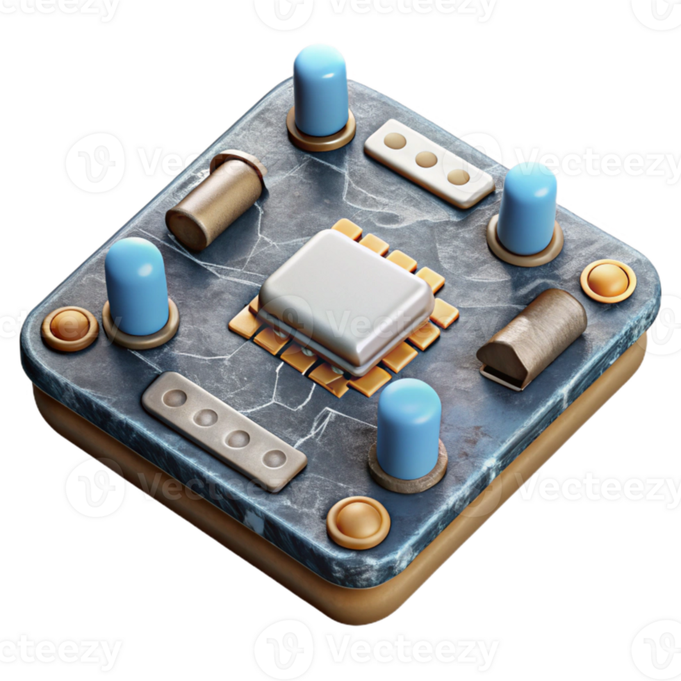 impressive classic Sound Card Circuit Board Detail Cutout high quality png