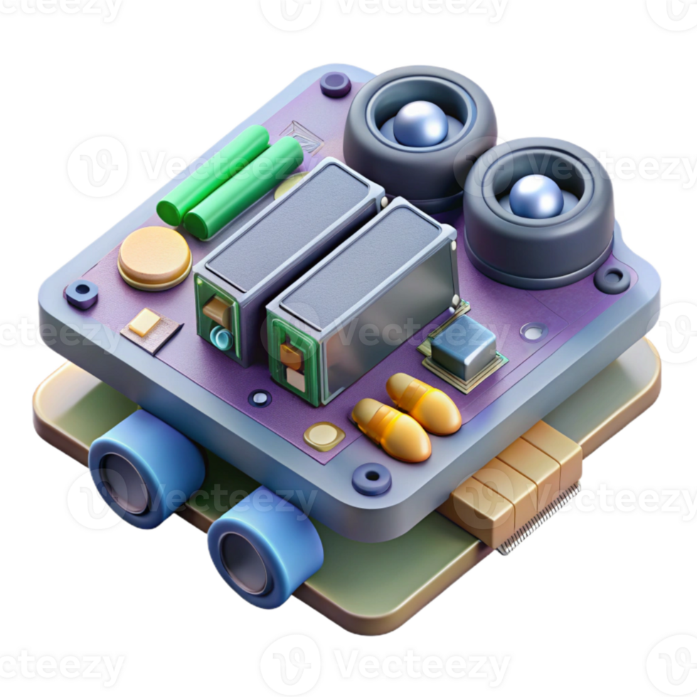 magnificent vintage Sound Card Internal Components Visible Isolated exclusive png