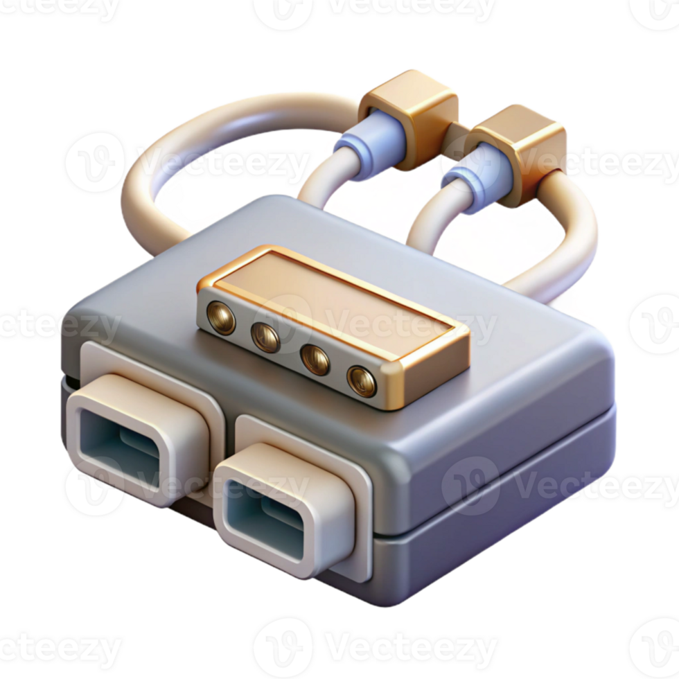 vibrant creative Sound Card Ports and Connections Isolated on Transparent Background exclusive png
