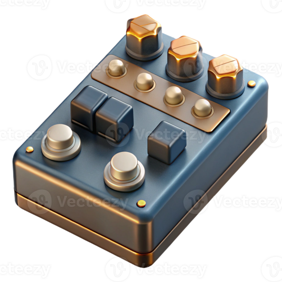 extraordinary modern Sound Effects Pedalboard Angled View Transparent professional png