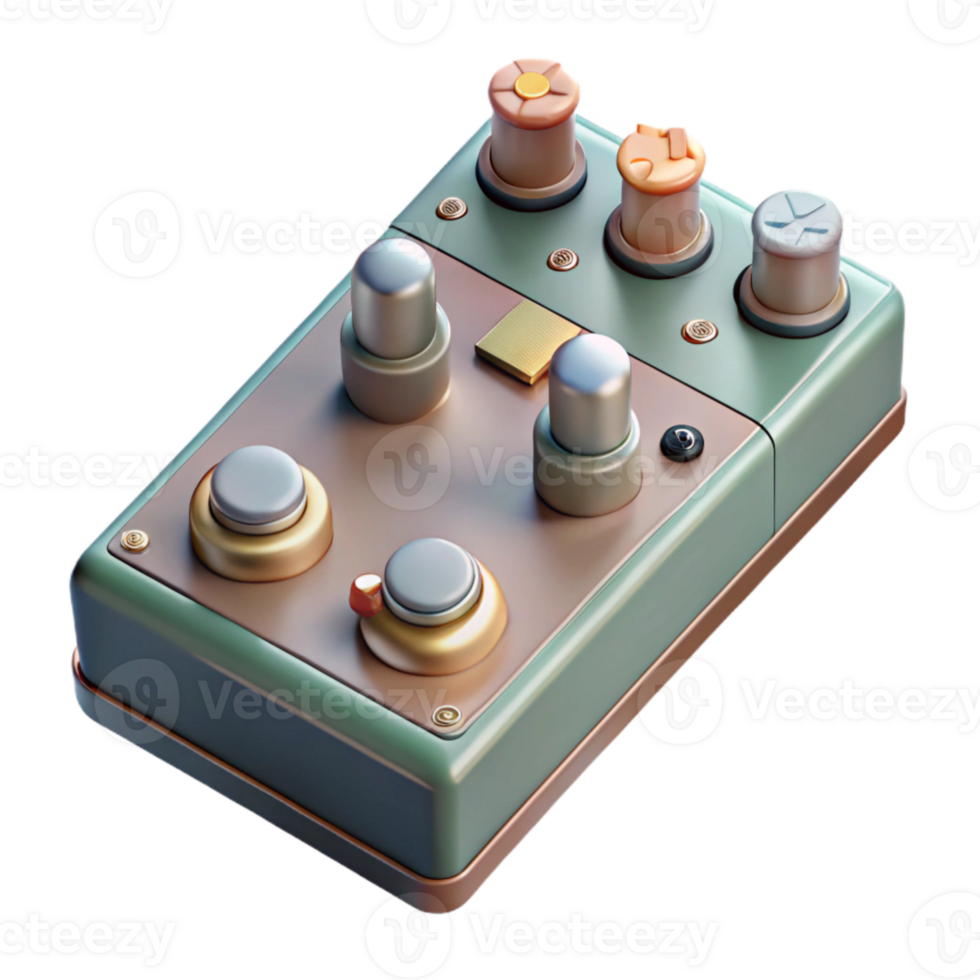 dramatic contemporary Sound Effects Pedalboard Angled View Transparent authentic png