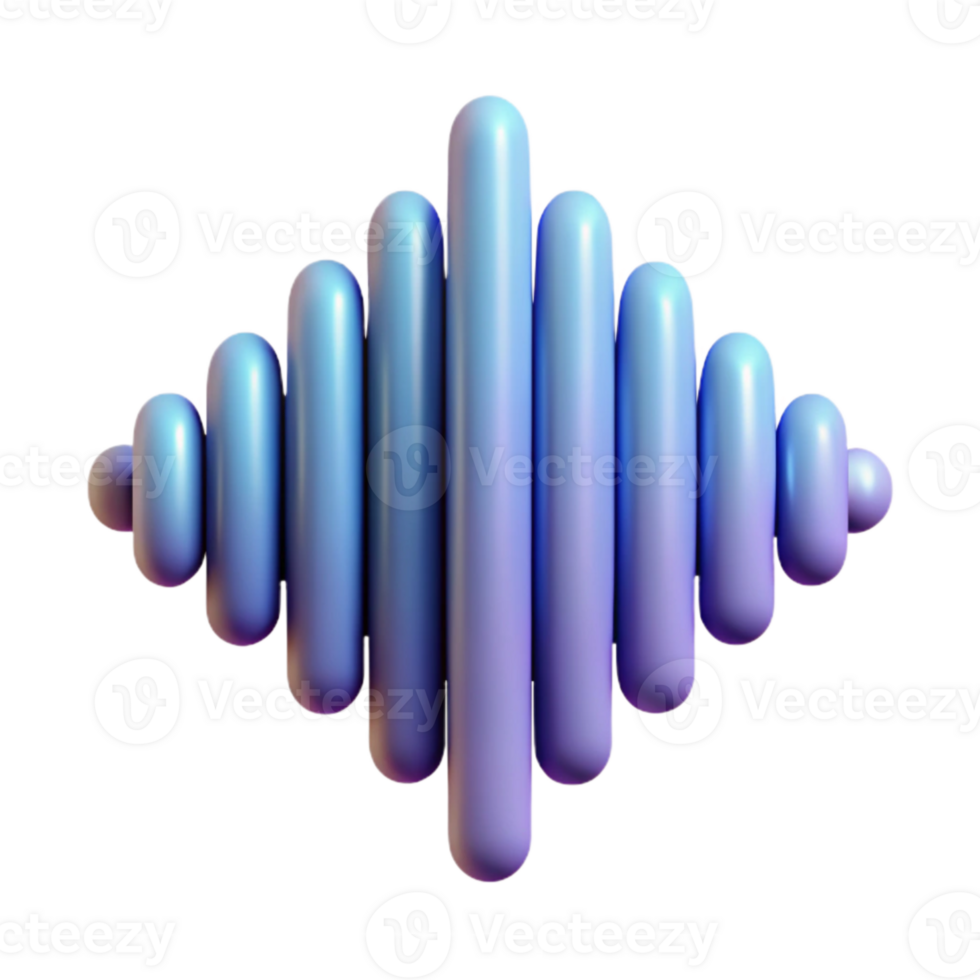 beautiful contemporary Sound Waveform Frequency Spectrum Isolated high resolution png
